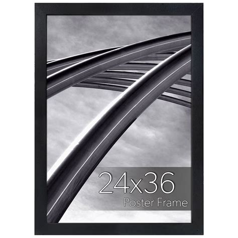 24x36 Black Picture Frame, Wall Hanging, Vertical/Horizontal Display ...