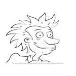 How To Draw Dil Pickles From All Grown Up Printable Step By Step