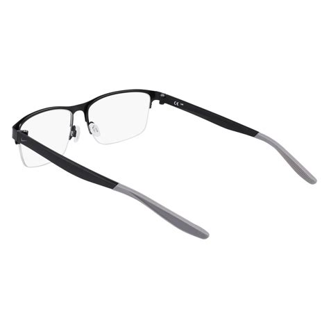 Nike 8153 001 Satin Black Matte Black Eyeglasses Man