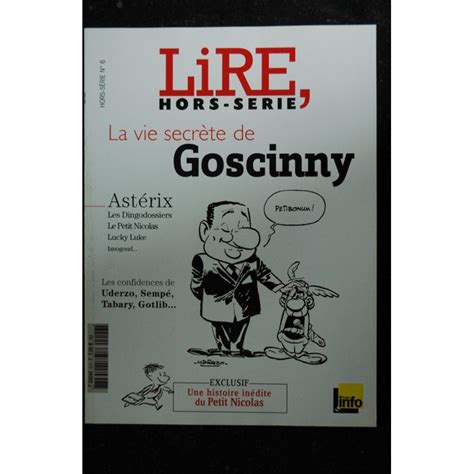 Lire Hors S Rie La Vie Secrete De Goscinny Asterix Lucky Luke