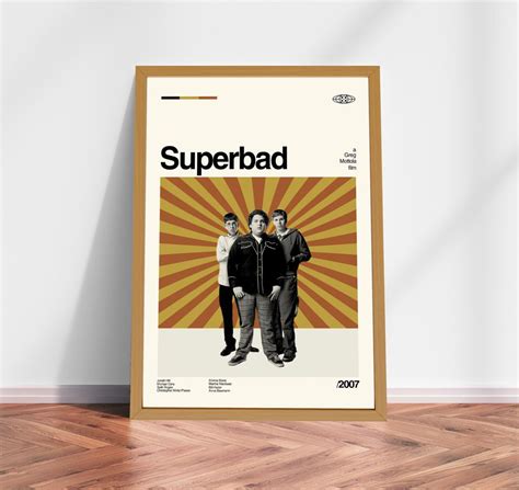 Superbad Poster, Greg Mottola, Movie Poster Designed & Sold By Upbeat Sybil