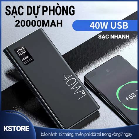 Pin Sạc dự phòng Huawei 10 000mAh Sạc nhanh 18W Cổng sạc Type C