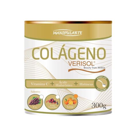 Colágeno Verisol Ácido Hialurônico Vitamina C e Hibiscus Extrato