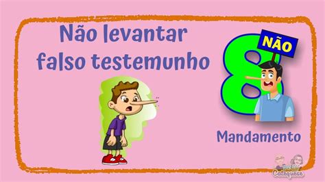 Os Dez Mandamentos Oitavo Mandamento Desenhos B Blicos Catequese