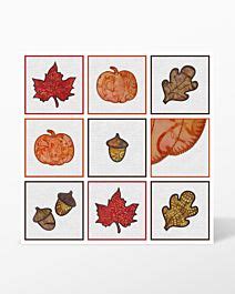 Go Fall Medley Embroidery Designs Cd By Marjorie Busby Accuquilt