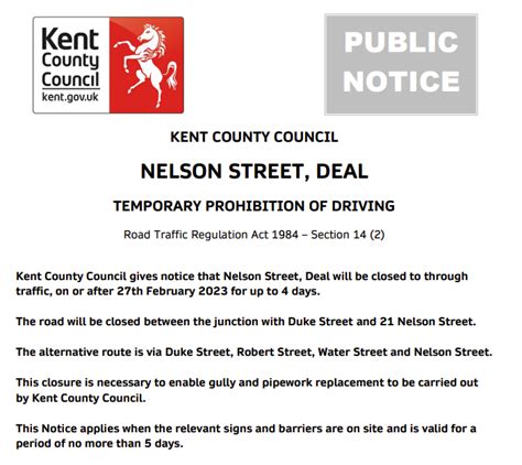 Kcc Highways On Twitter Deal Nelson Street Road Closure From Th