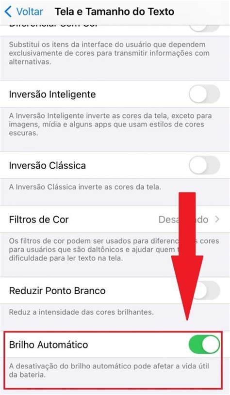 Brilho no iPhone como desativar a luminosidade automática da tela