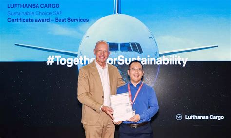 Lufthansa Cargo Best Services International Freight Sign Saf Deal