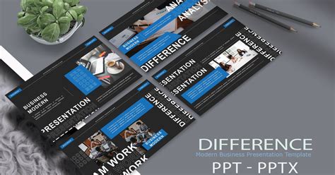 Difference Business Powerpoint Template Incl Minimaltemplate