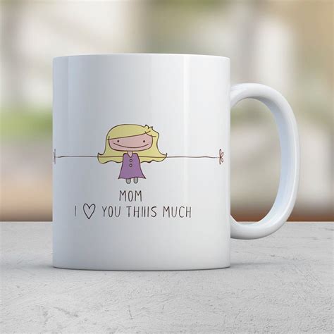 Mothers Day Mug Personalized Mug For Mom Mom I Love You Etsy Diy