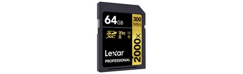 Lexar 64GB 2000x Professional SDXC UHS II czytnik Karty pamięci SD