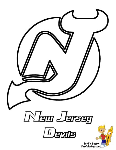 Nhl Hockey Logo Coloring Pages