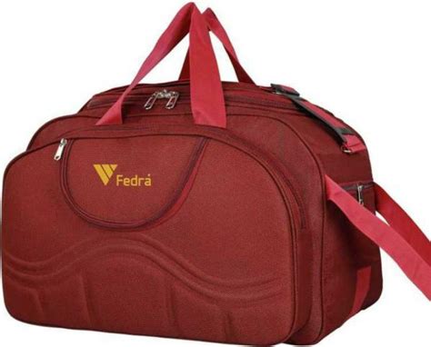 Fedra Red Polyester Strolley Duffel Bag L Jiomart