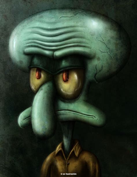 Squidward Tentacles By Fluorescentteddy On Deviantart Squidward Art