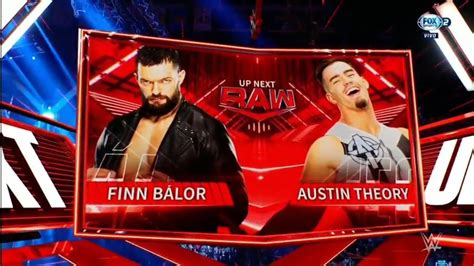 Finn Bálor Vs Austin Theory Wwe Raw 20 12 2021 En Español Youtube