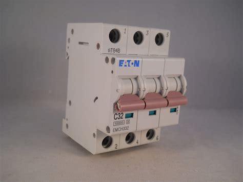 Eaton MCB 32 Type C 32A Triple Pole 3 Phase C32 Memshield 3 EMCH332