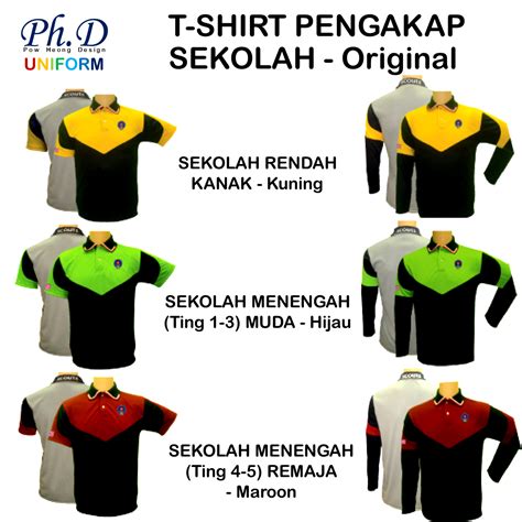 PhD Original New Pengakap Scout T Shirt Kanak Kuning Muda Hijau