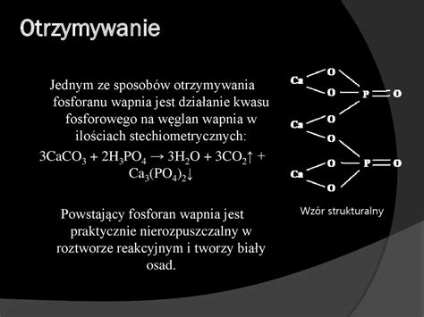 Fosforan V Wapnia Ca3 PO4 2 Online Presentation