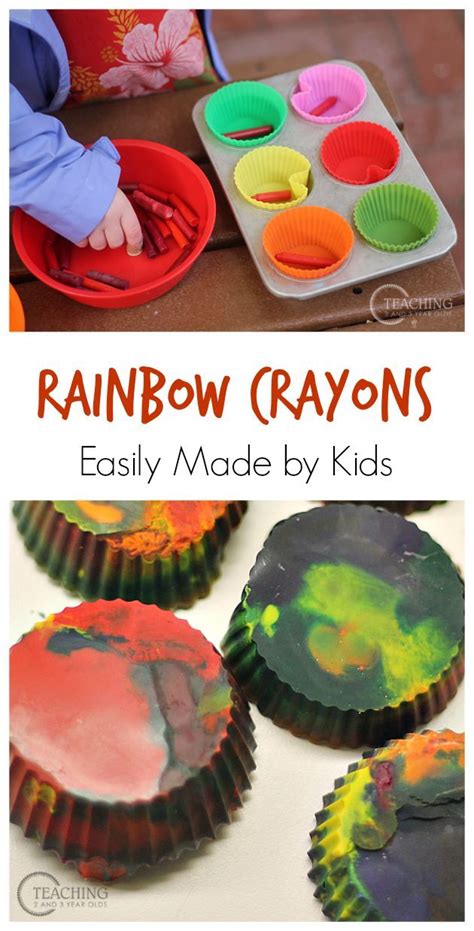 How to Learn Colors While Making Rainbow Crayons | Rainbow crayons ...