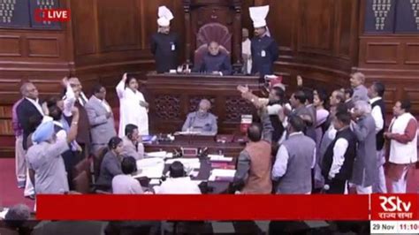 Rajya Sabha Adjourned Till Noon As Opposition Corners Govt Over