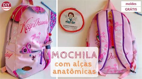 Mochila Bolsos E Al A Anat Mica Moldes Gr Tis Diy Tutorial A