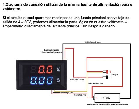 Panel Volt Metro V Y Amper Metro A Tettsa Tienda