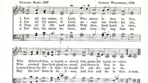 For All Thy Saints O Lord Mornington Youtube