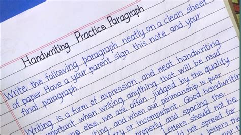 Print Handwriting English Handwriting Beautiful Neat And Clean