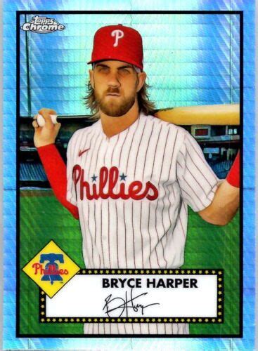 2021 Topps Chrome Platinum Anniversary 185 Bryce Harper Prism