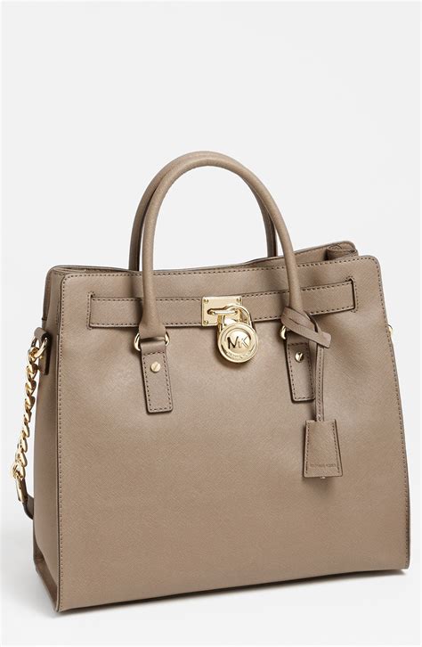 Michael Michael Kors Hamilton Large Saffiano Leather Tote In Brown