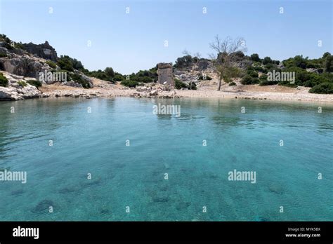 Sunken City Kekova Antalya Turkey Stock Photo Alamy