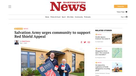 Shepp Salvos In The News Shepparton Corps The Salvation Army Australia