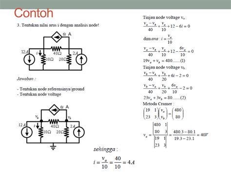 Analisis Rangkaian Node Dan Contoh Contoh Soal Ppt Free Download