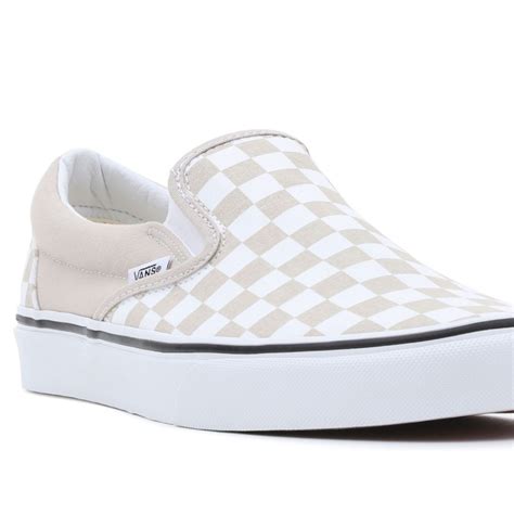 Vans Classic Slip On Color Theory Checkerboard French Oak Shoes