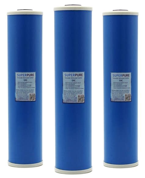 Superpure 20 Big Blue Gac Granular Activated Carbon Water Filters 3 Pack Shop Today Get It