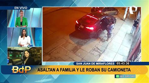 Delincuentes asaltan a una familia y les roban su auto en SJM Vídeo