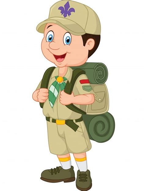 Niño explorador de dibujos animados Vect Premium Vector Freepik