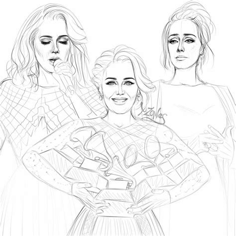 Adele Drawing Meaningful Drawings Portrait Drawing Drawings