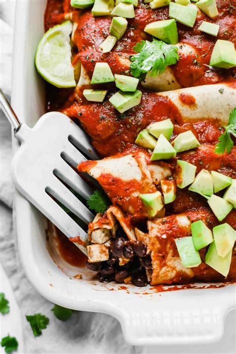 5 Ingredient Vegan Enchiladas Jar Of Lemons