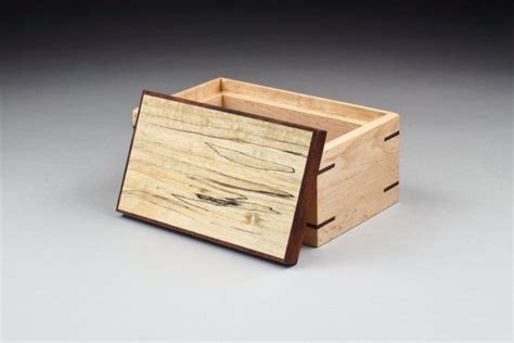 Birdseye Maple Box With Spalted Maple Lid Etsy Spalted Maple