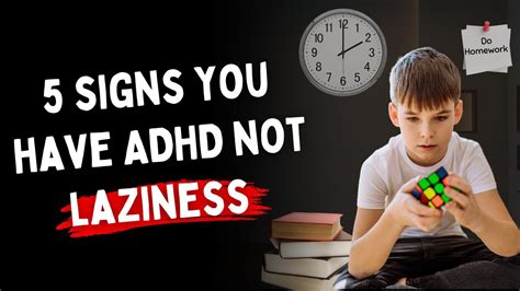 Signs You Have Adhd Not Laziness Youtube