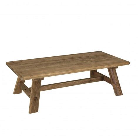 Andrian Table Basse Rectangulaire X Cm Bois Pin Recycl