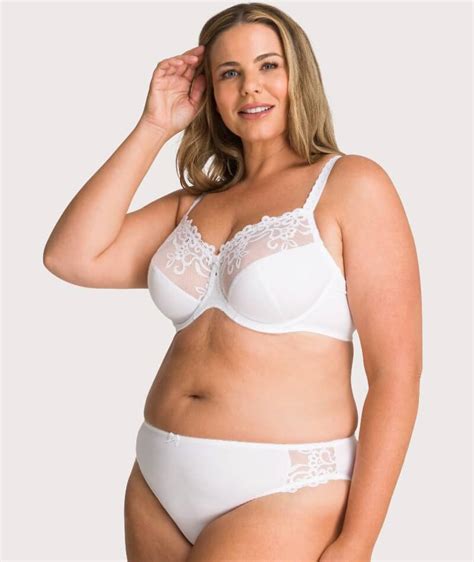 Fayreform Coral Underwire Bra White Curvy