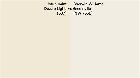 Jotun Paint Dazzle Light Vs Sherwin Williams Greek Villa Sw