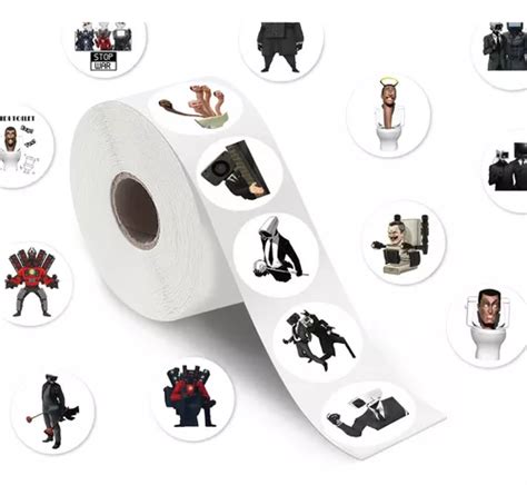 Calcomanías Skibidi Toilet Cameraman 200 Pack Stickers Cuotas sin