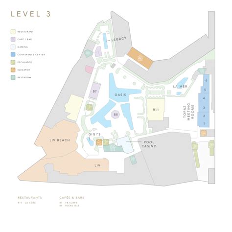 Resort Map - Fontainebleau Las Vegas