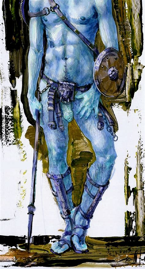 Rule Armor Blue Body Blue Nipples Blue Skin Completely Naked