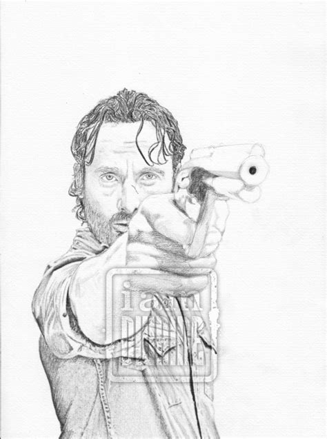 Rick Grimes Drawing - DRAW SO CUTE