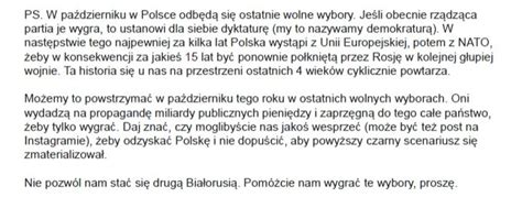 Marcin Dobski on Twitter Paul McCartney będzie obalał PiS po tym liście