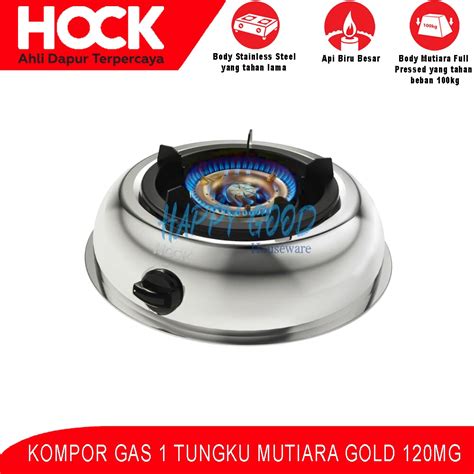 Jual Kompor Gas Tungku Mutiara Gold Mg Body Stainless Steel Hock